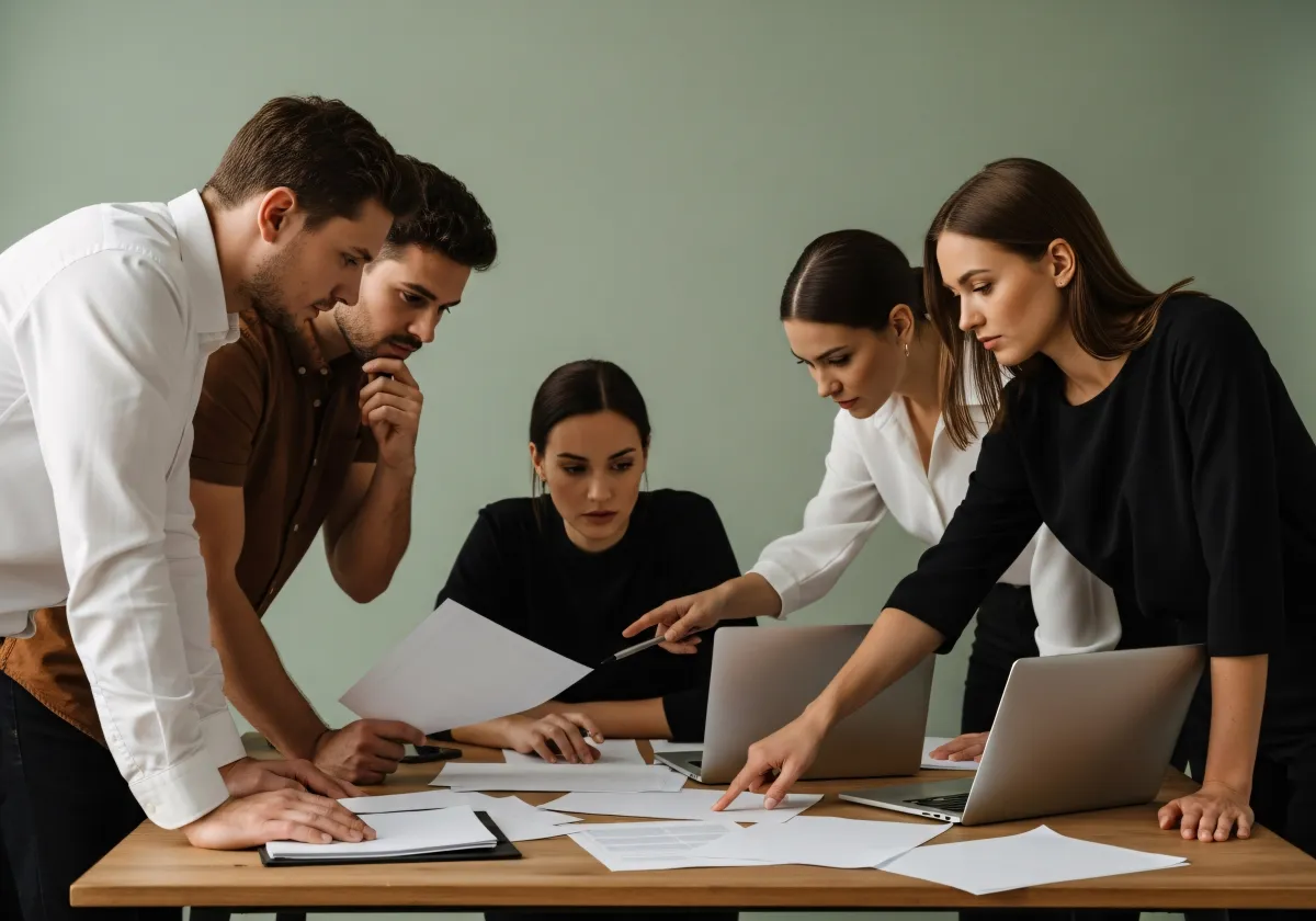 Équipe professionnelle en collaboration